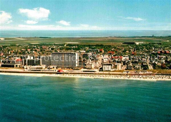 Westerland Sylt Fliegeraufnahme mit Strand