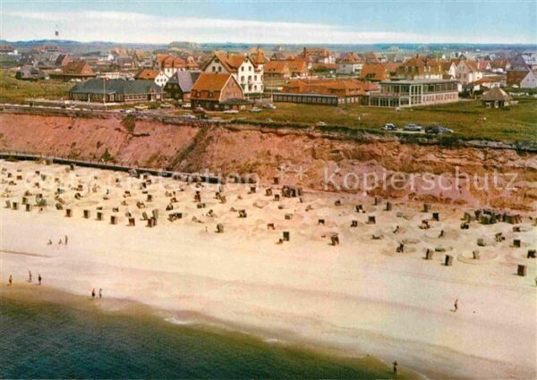 Wenningstedt Sylt Fliegeraufnahme mit Strand