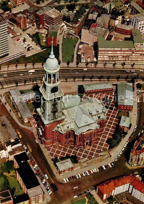Hamburg Fliegeraufnahme Hauptkirche St. Michael