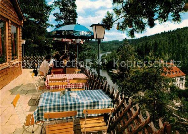 Hoellensteinsee Blick vom Seerestaurant
