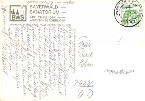 Cham Oberpfalz Bayerwald-Sanatorium – Bild 2