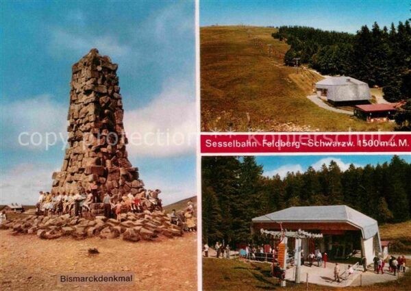 Feldberg Schwarzwald Bismarckdenkmal Sesselbahn
