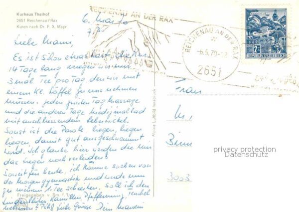 Reichenau Rax Fliegeraufnahme Kurhaus Thalhof – Bild 2