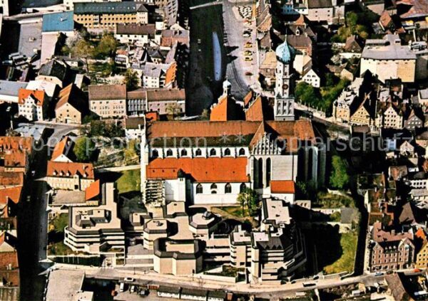 Augsburg Fliegeraufnahme mit Haus St. Ulrich Aka