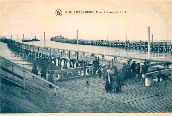 Blankenberghe Entree du Port Hafeneinfahrt