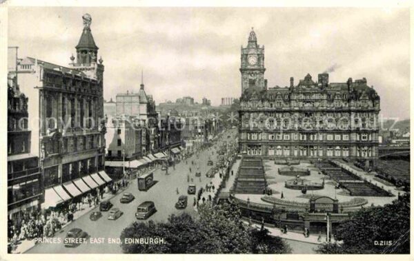 Edinburgh Scotland Princes Street East End Valentines Post