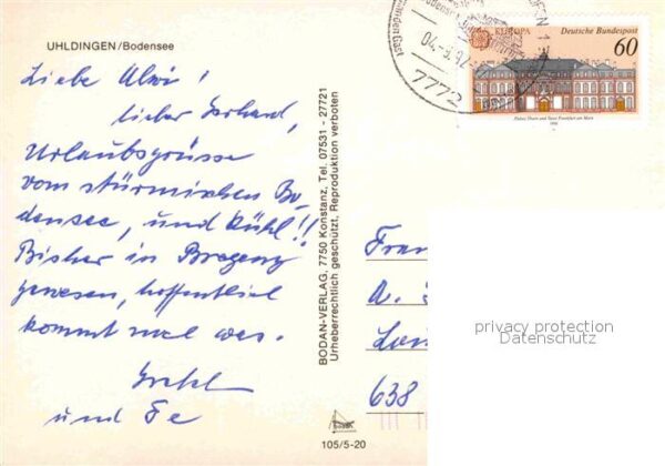Uhldingen-Muehlhofen Hafen Bodensee Alpen Fliegeraufnahme – Bild 2