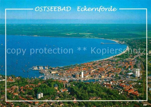 Eckernfoerde Ostseebad Fliegeraufnahme