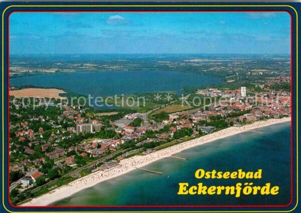 Eckernfoerde Ostseebad Fliegeraufnahme