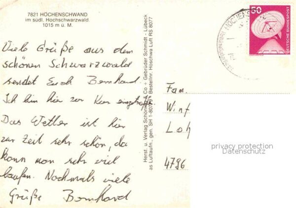Hoechenschwand im Schwarzwald Fliegeraufnahme – Bild 2