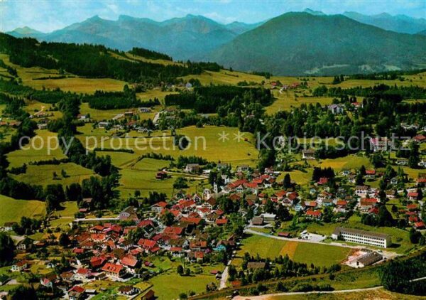 Bad Kohlgrub mit Alpen Fliegeraufnahme