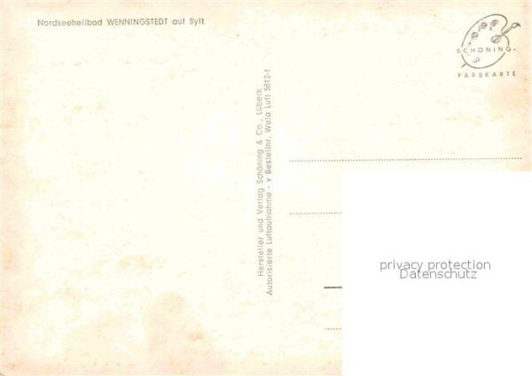 Wenningstedt Sylt Nordseeheilbad Fliegeraufnahme – Bild 2