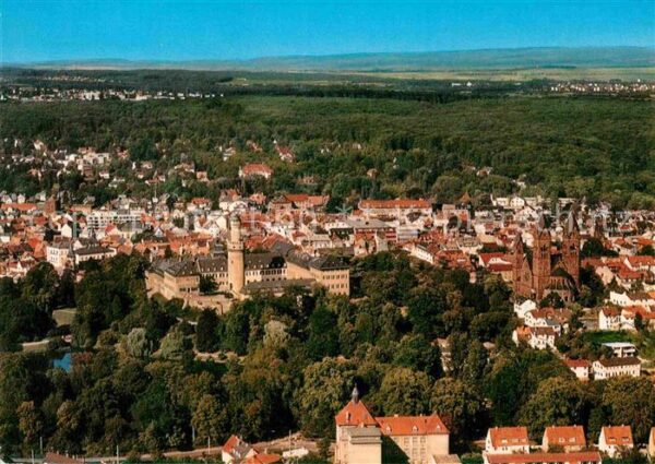 Bad Homburg Stadtbild mit Schloss und Kirche Fliege
