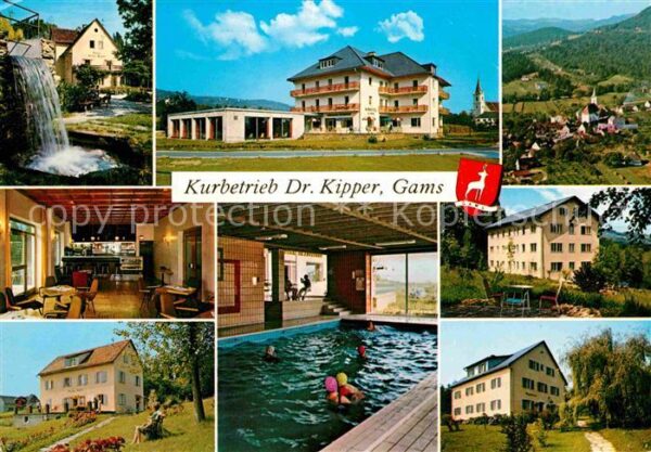 Gams Bad Kurhotel Dr Kipper Kurpark Wasserfall H