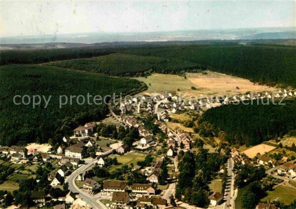 Neuhaus Solling Höhenluftkurort Fliegeraufnahme