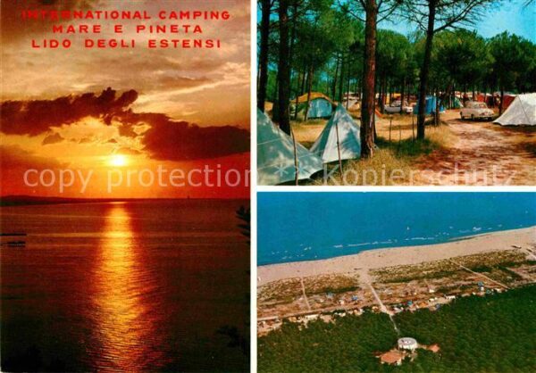 Lido degli Estensi Camping Mare e Pineta Sonnenuntergang a