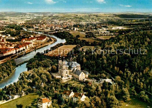 Wuerzburg Käppele Fliegeraufnahme