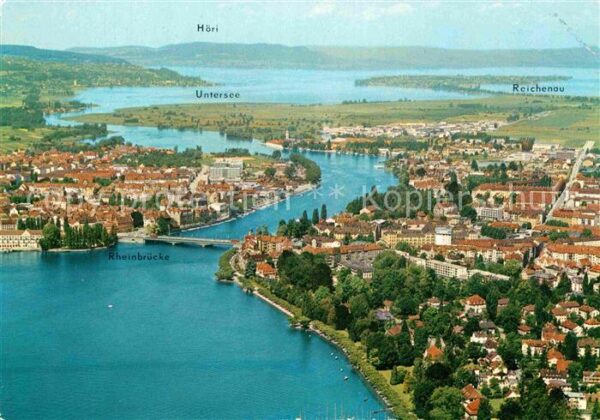 Konstanz Bodensee mit Vorort Petershausen Untersee Höri I