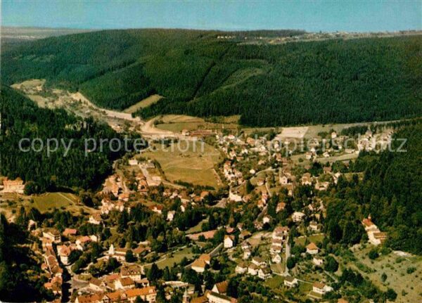 Bad Herrenalb Kurort im Schwarzwald Fliegeraufnahme
