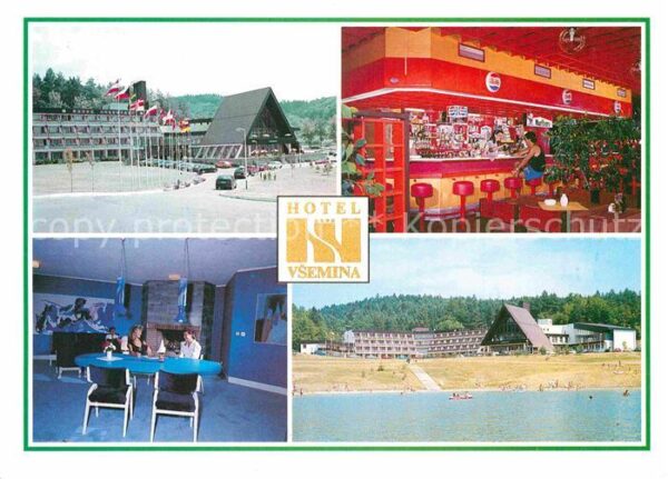 Slusovice Hotel Vsemina Bar Badestrand Stausee