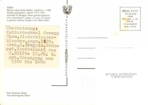 Osek Ossegg Kulturni pamatka Kloster Kapitelsaal Kr – Bild 2