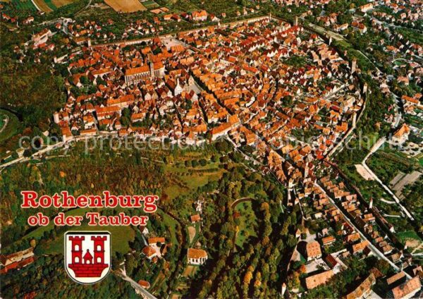 Rothenburg Tauber Fliegeraufnahme
