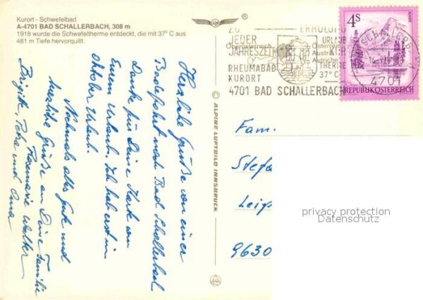 Bad Schallerbach Kurort Schwefelbad Fliegeraufnahme – Bild 2