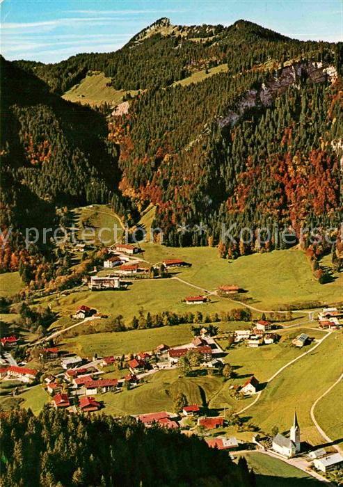 Tiefenbach Oberstdorf Panorama Allgäuer Alpen Fliegeraufnahme