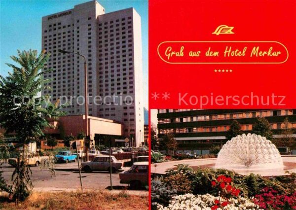 Leipzig Hotel Merkur Springbrunnen Wasserspiele