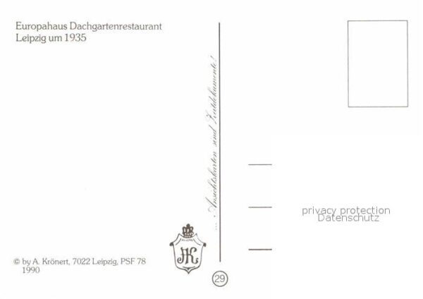 Leipzig Europahaus Dachgartenrestaurant – Bild 2