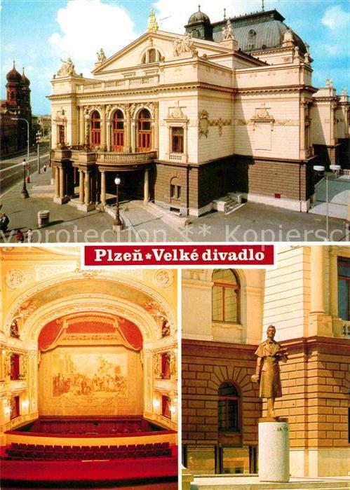 Plzen Pilsen Velke divado Augustina Nemejce v hlavni