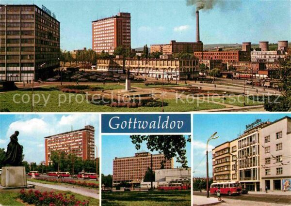 Gottwaldov Tschechien Namesti Interhotel Centrum mesta Platz