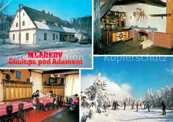 Mladkov Chalupa pod Adamem Berghütte Winterspor