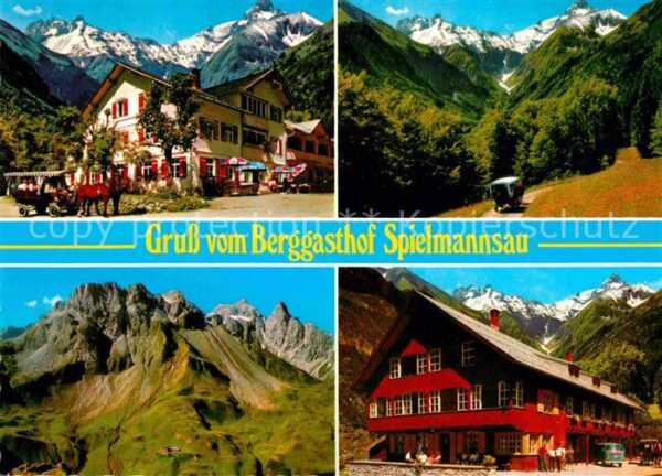 Oberstdorf Berggasthof Spielmannsau Alpenpanorama