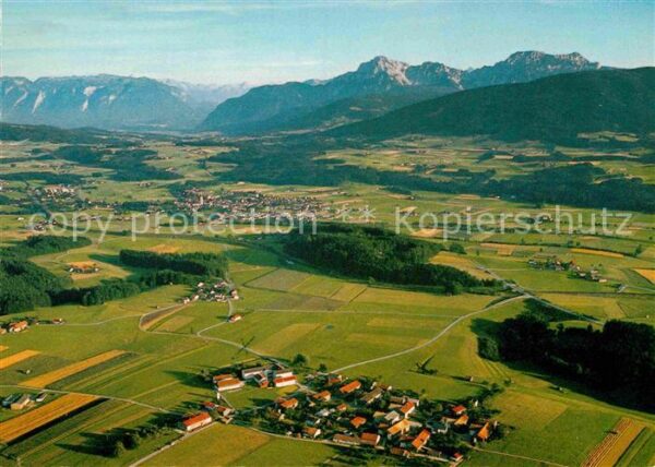 Holzhausen Teisendorf mit Untersberg Hochstaufen und Zwiesel