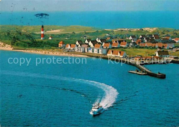 Hoernum Sylt Nordseebad Fähre Fliegeraufnahme