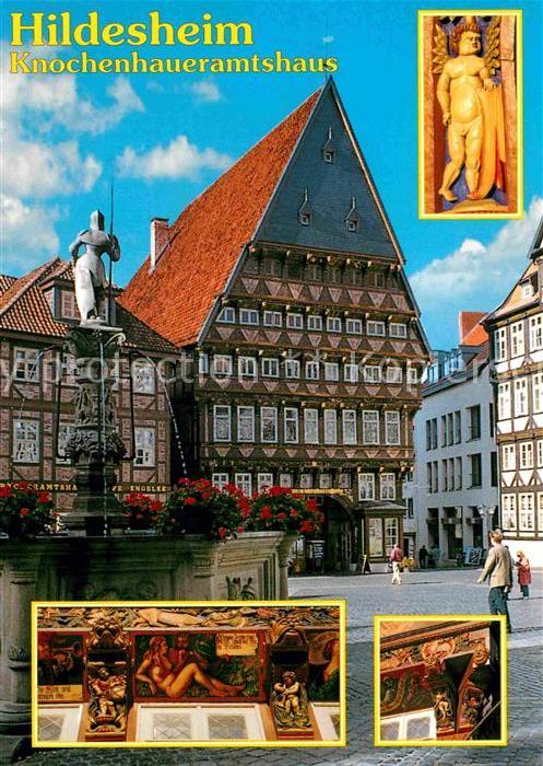 Hildesheim Knochenhaueramtshaus Fachwerkhaus Brunn
