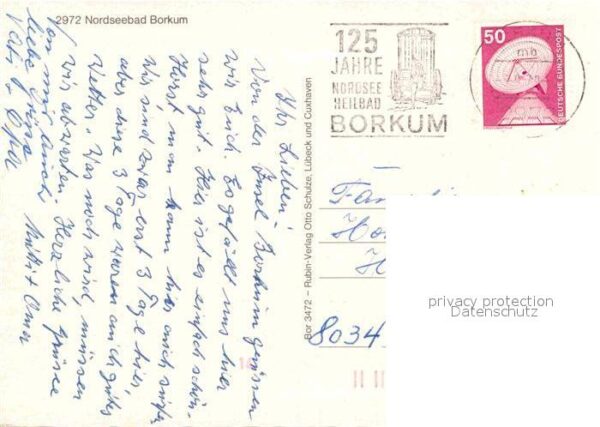 Borkum Leuchtturm Kurhaus Bismarckstrasse Stra – Bild 2