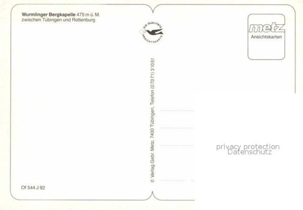 Rottenburg Neckar Wurmlinger Bergkapelle Geschichte – Bild 2