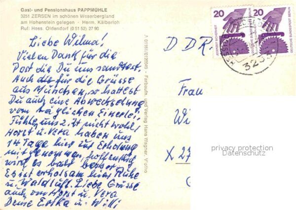 Zersen Gasthaus Pension Pappmühle am Hohenstei – Bild 2