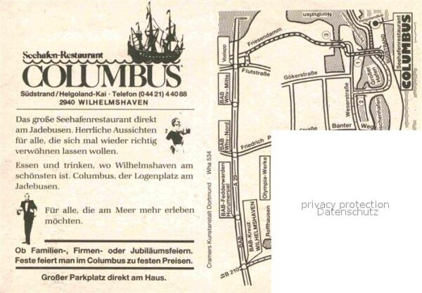 Wilhelmshaven Seehafen Restaurant Columbus Fliegerauf – Bild 2