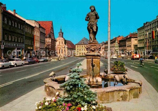 Bayreuth Maximilianstrasse mit Herkulesbrunnen S