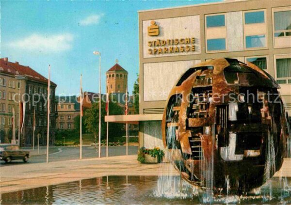 Bayreuth Kugelbrunnen Rathausvorplatz Schlosstur