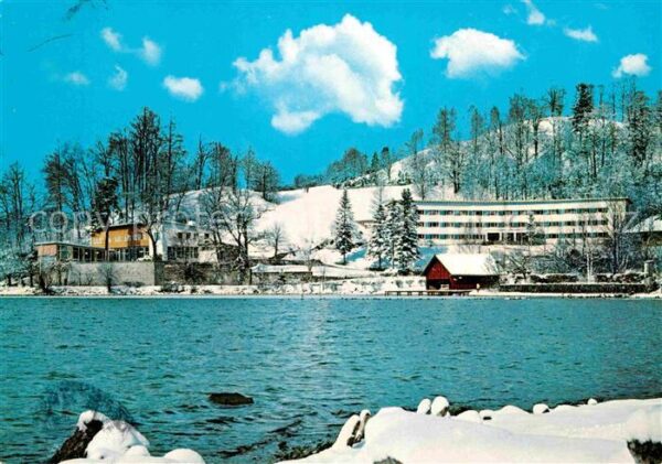 Kochel See ÖTV Erholungsheim Kochelsee Winterpanor