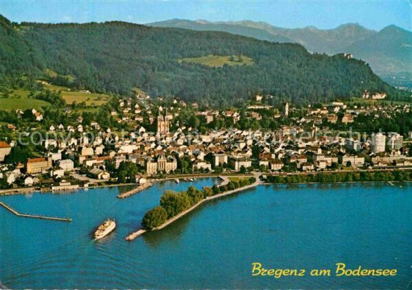 Bregenz Bodensee Fliegeraufnahme