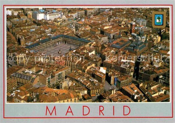 Madrid Spain Vista aerea Plaza Mayour