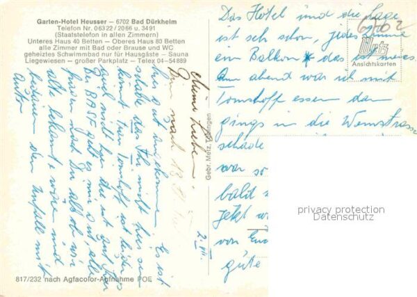 Bad Duerkheim Garten Hotel Heusser – Bild 2