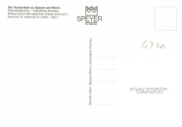 Speyer Rhein Der Kaiserdom Fliegeraufnahme – Bild 2