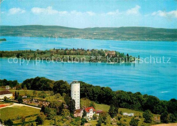 Insel Mainau Fliegeraufnahme mit Jugendherberge Kons