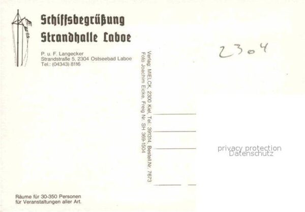 Laboe Schiffsbegrüssung Strandhalle Laboe Fli – Bild 2